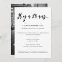 Calligraphie Moderne Renouvellement Voeux Mariage Invitation